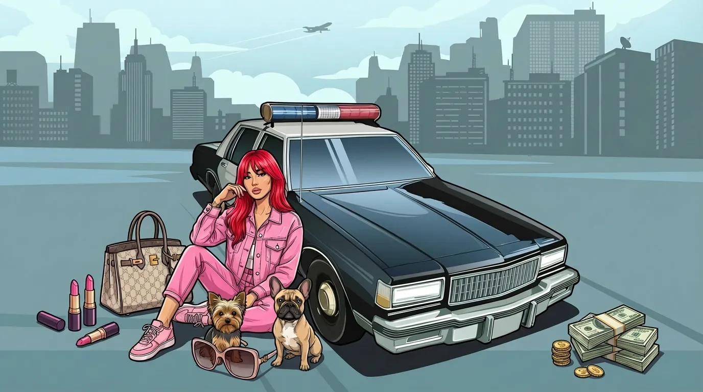 GTA stiliaus animuota drobė - SKETI