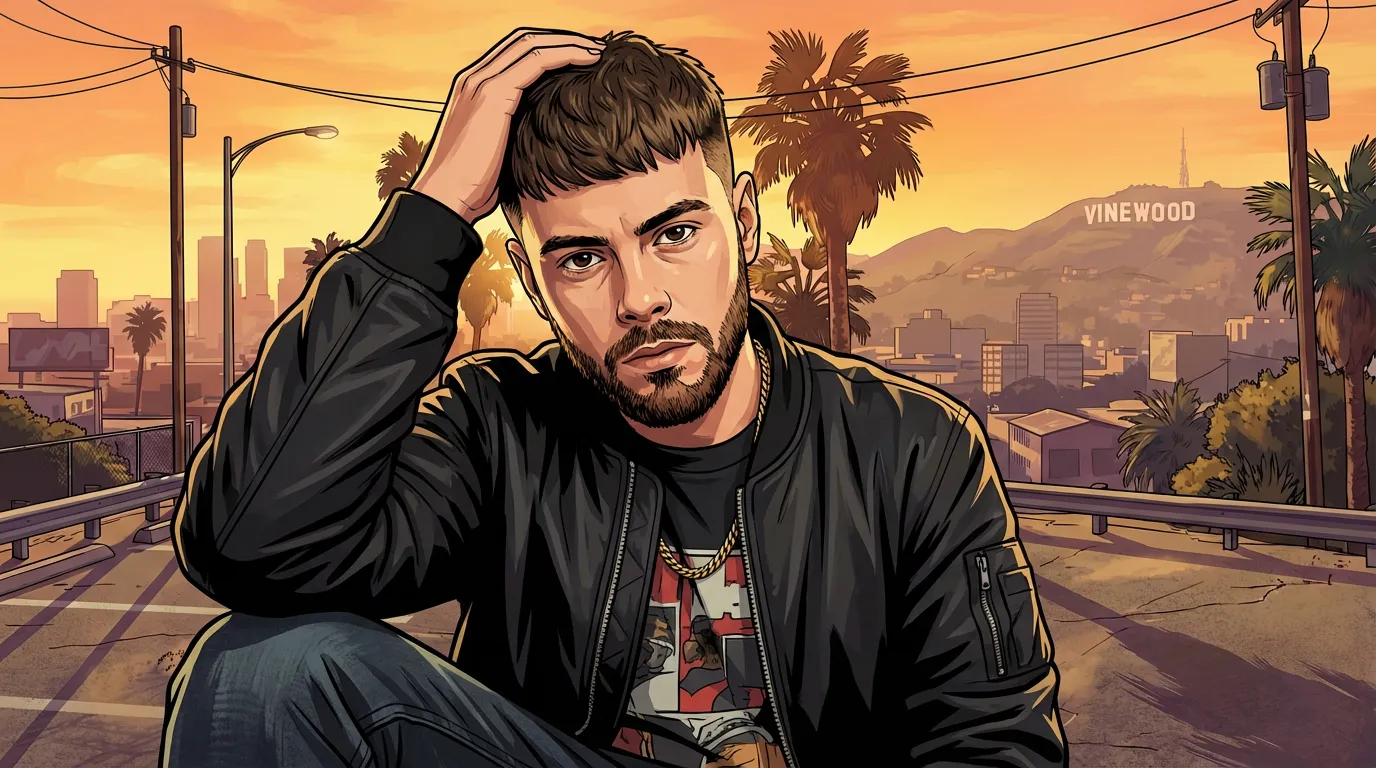 GTA stiliaus animuota drobė - SKETI